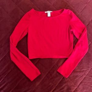 Forever 21 Red Ruby Crop Top